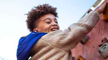 Navigating the attractions of a kids park